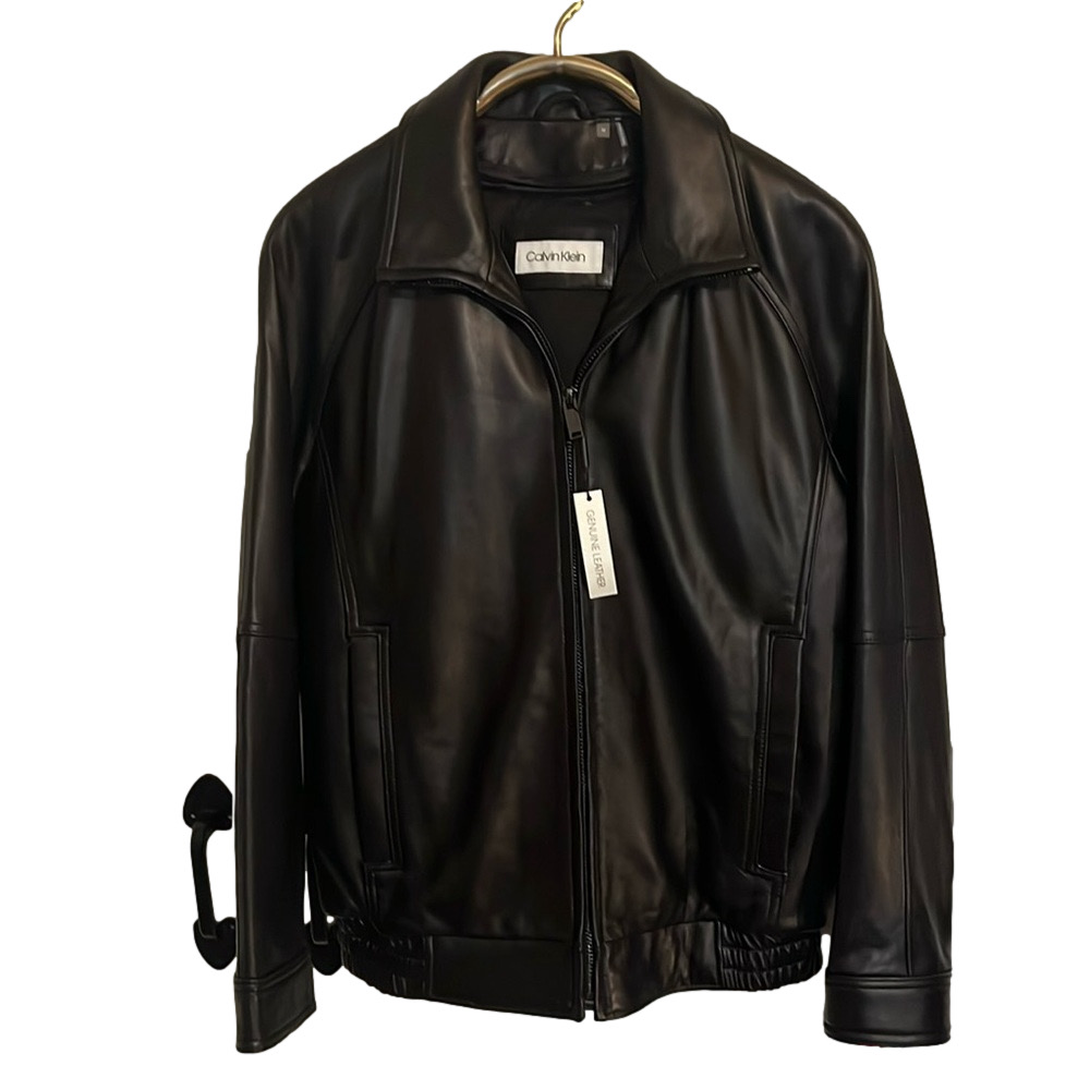 CALVIN KLEIN NWT Men’s Leather Medium Thinsulate lined brown  Jacket/ Coat - Picture 3 of 17